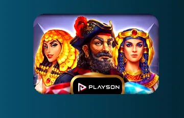 โลโก้ค่ายเกม Playson บนฮับ askmebet